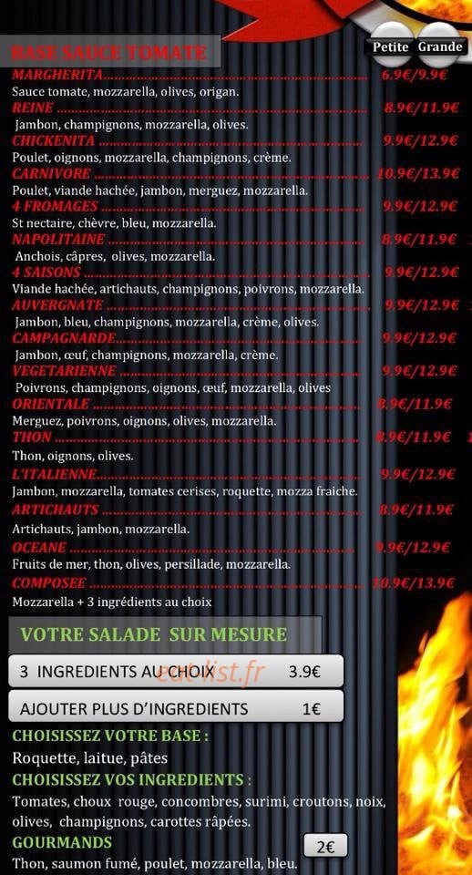 La Dolce Pizza — carte page 1