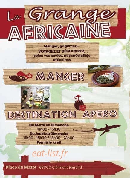 La Grange Africaine — carte page 1