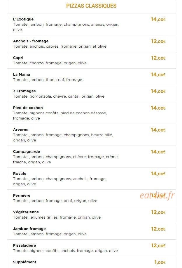 La Mama — carte page 2