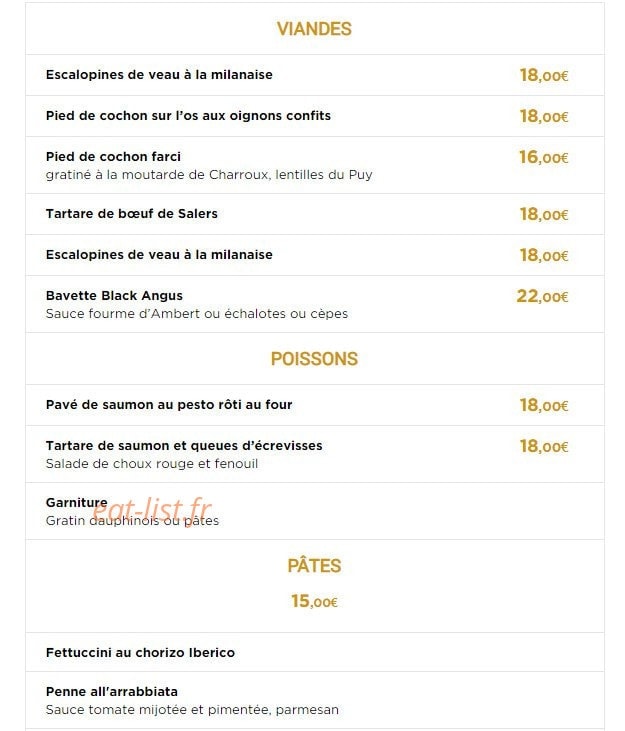 La Mama — carte page 3