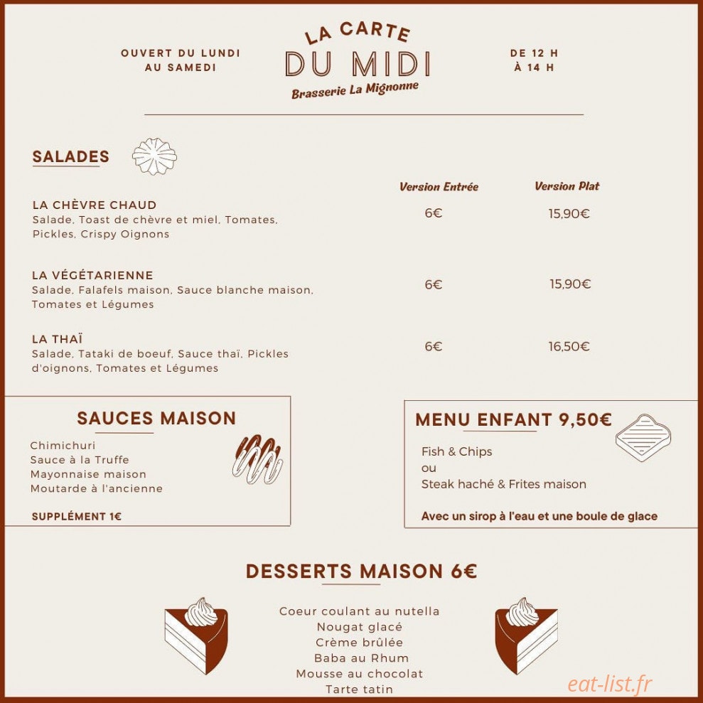 La Mignonne — carte page 4
