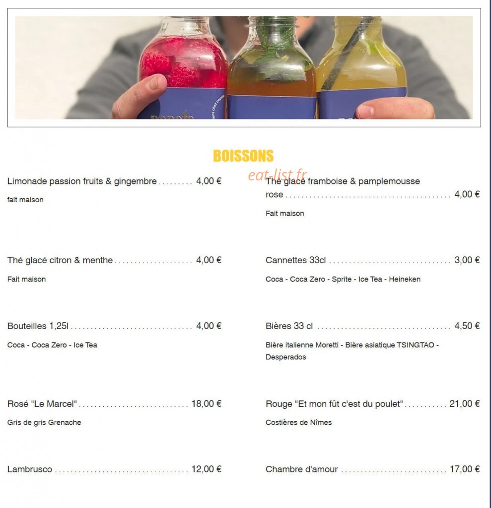 La Popote — carte page 10