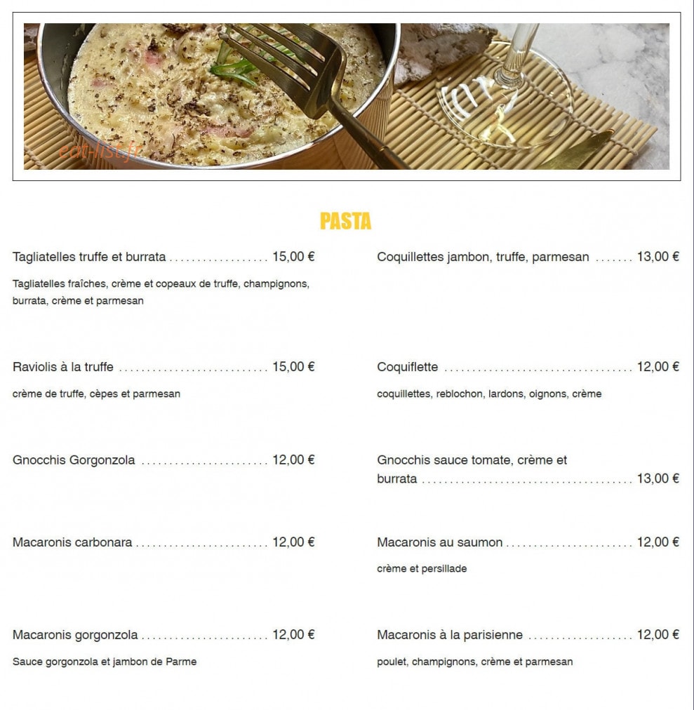 La Popote — carte page 3