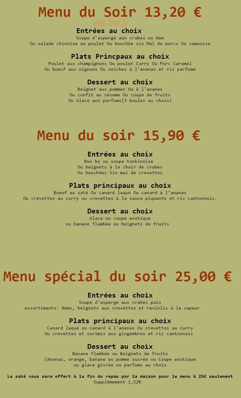 La Tonkinoise — carte page 2