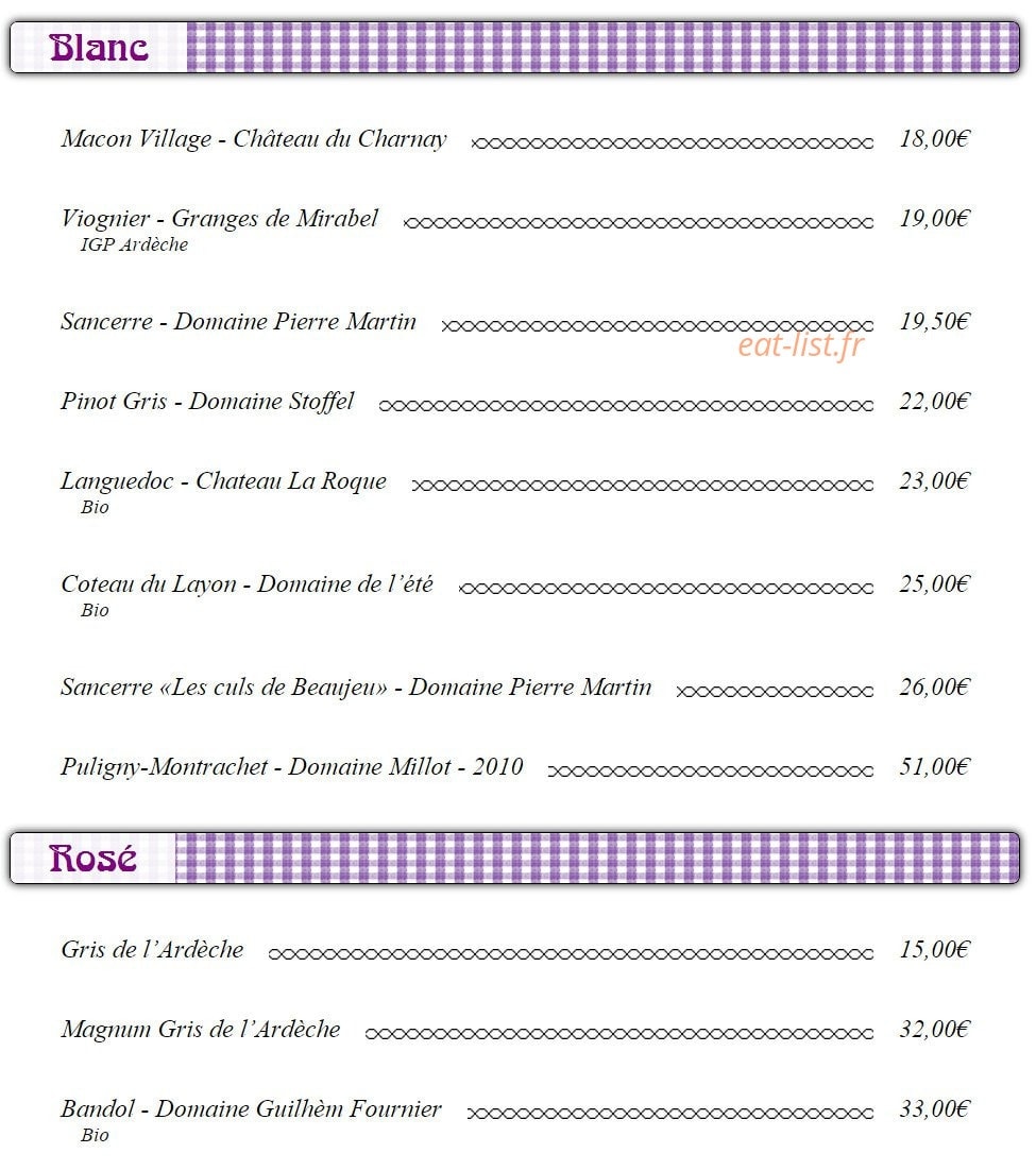 La Vache Qui Tète — carte page 4