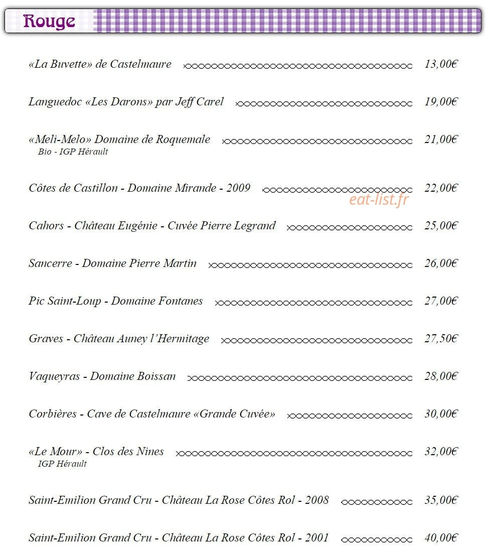 La Vache Qui Tète — carte page 5