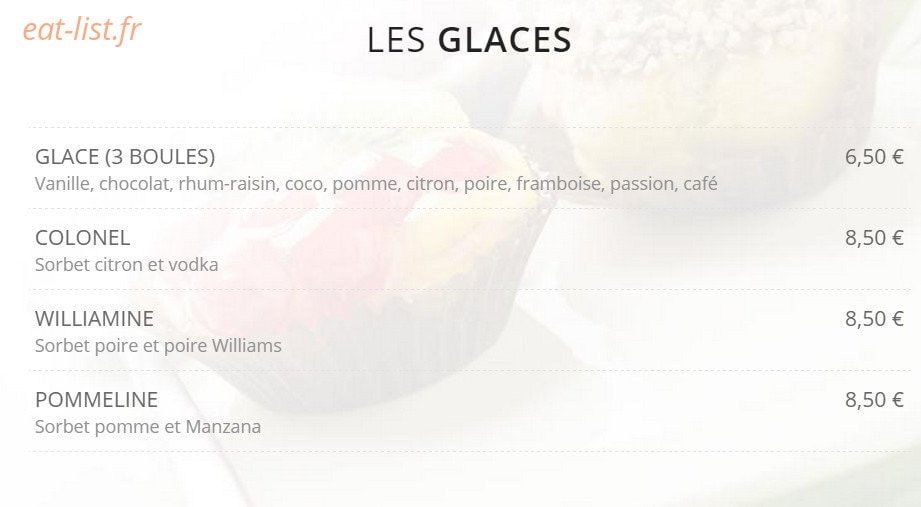 Le Bœuf Café — carte page 4