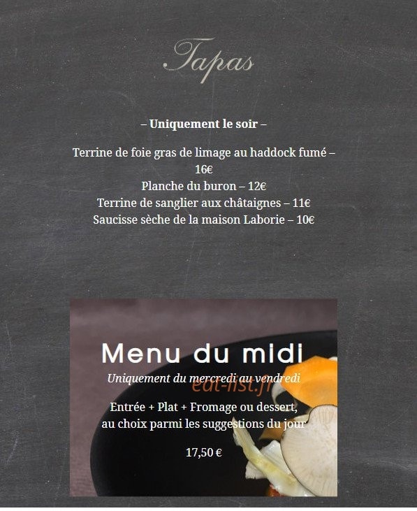Le Chardonnay — carte page 3