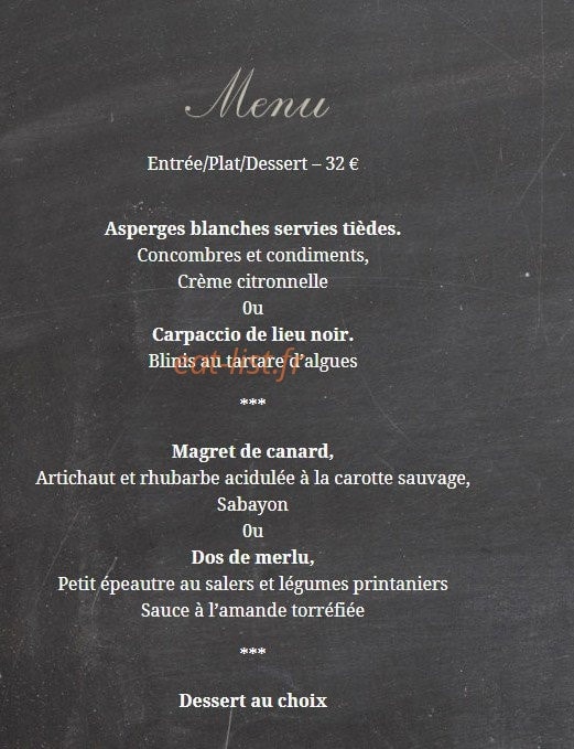 Le Chardonnay — carte page 2