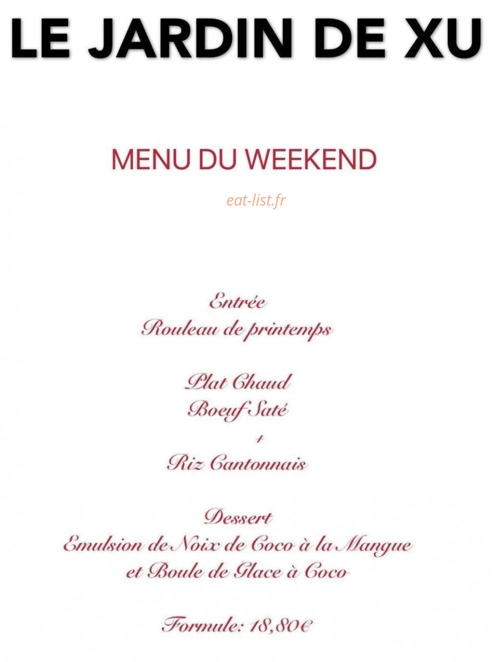 Le Jardin de XU — carte page 7