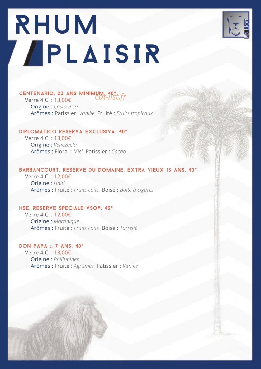 Le Lion — carte page 3
