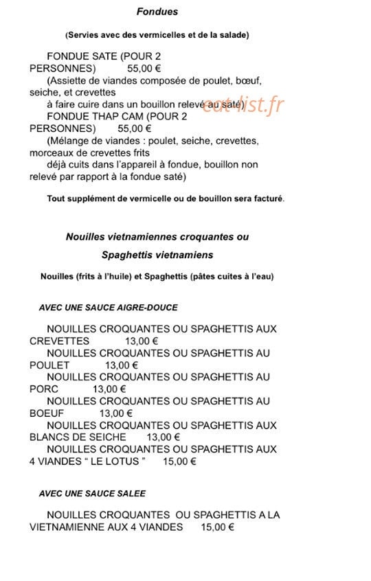 Le Lotus — carte page 8
