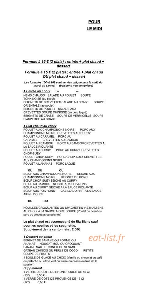 Le Lotus — carte page 1