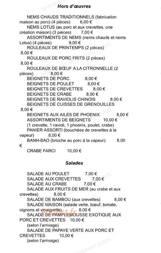 Le Lotus — carte page 2