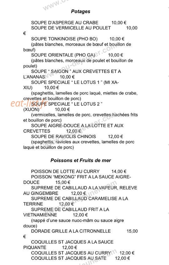 Le Lotus — carte page 3
