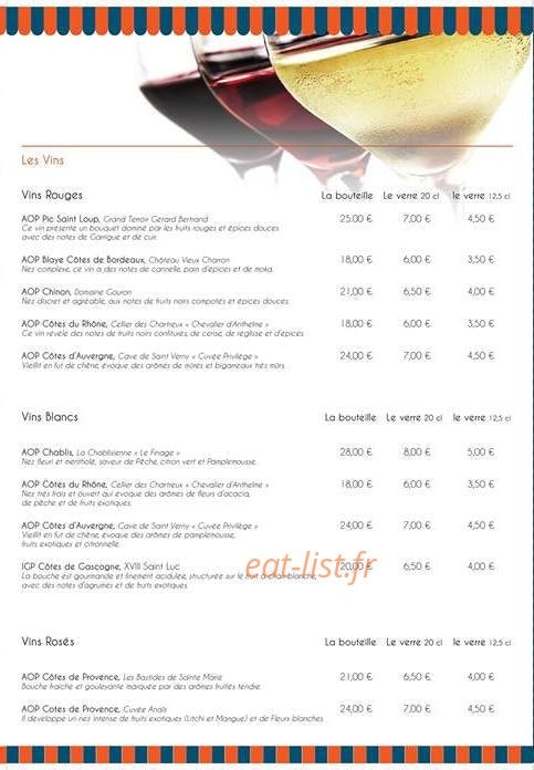 Le Petit Marché — carte page 4