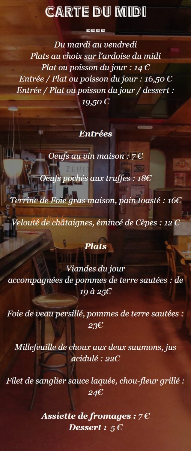 Le zénith de mon père — carte page 2