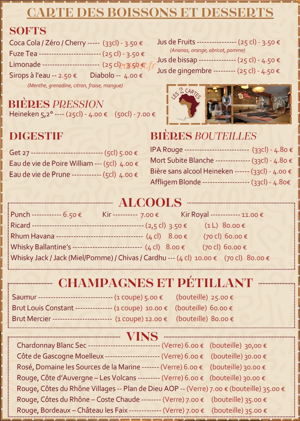 Les 2 Cartes — carte page 4