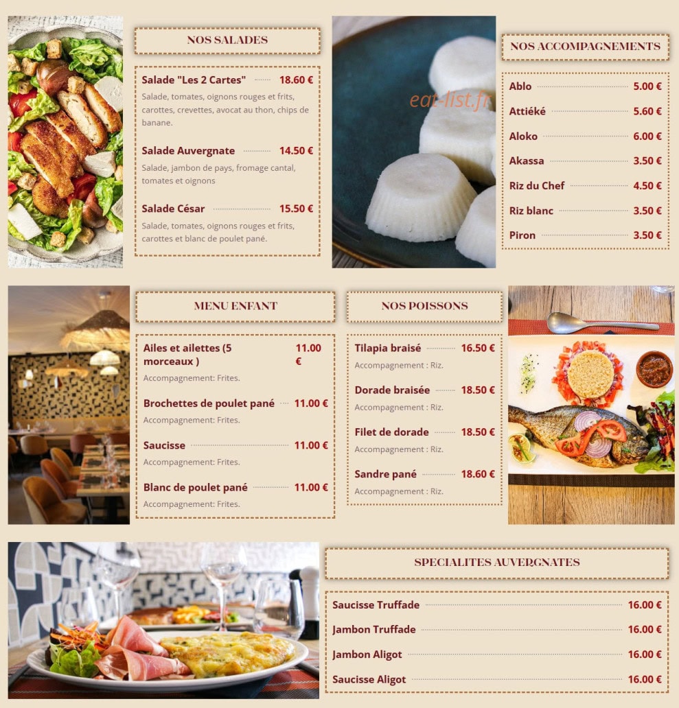 Les 2 Cartes — carte page 1