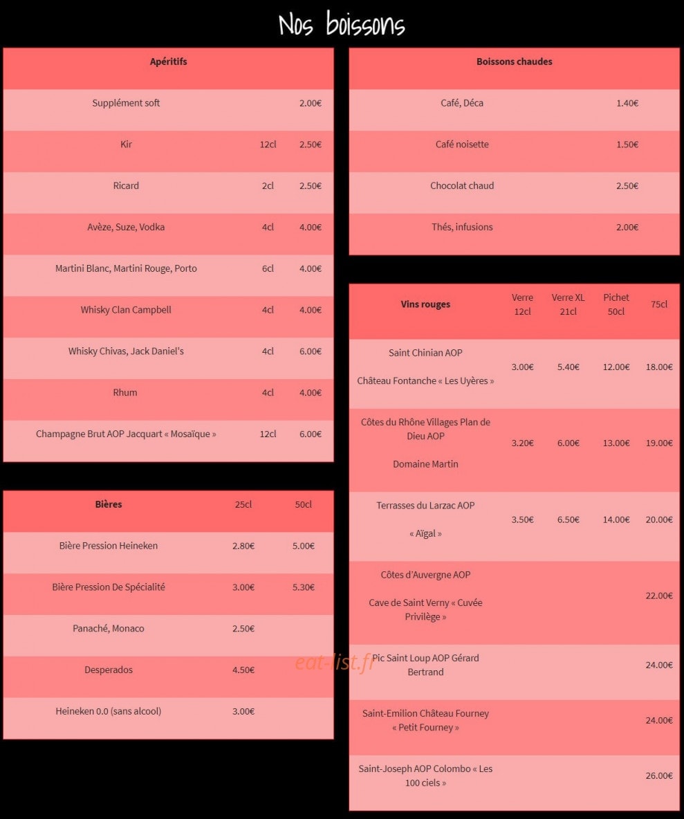 Les diables au thym — carte page 2
