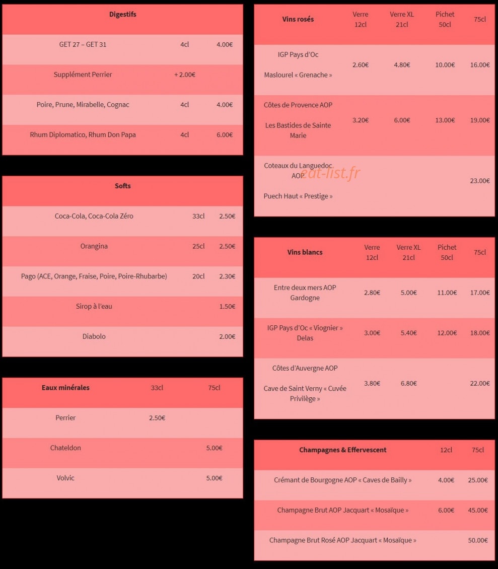 Les diables au thym — carte page 3