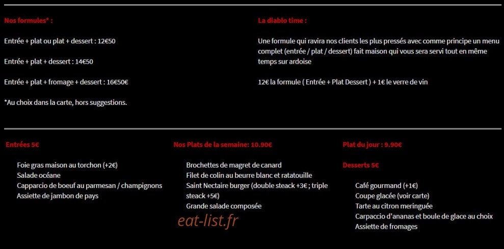 Les diables au thym — carte page 1
