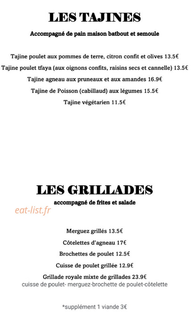 Les Ruelles de Marrakech — carte page 2