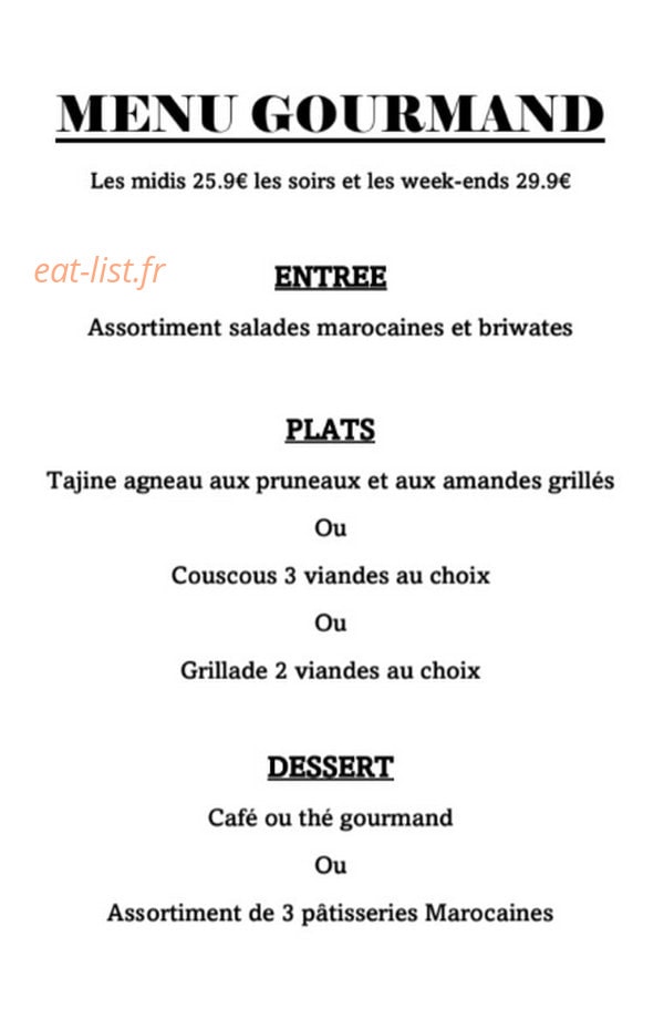 Les Ruelles de Marrakech — carte page 5