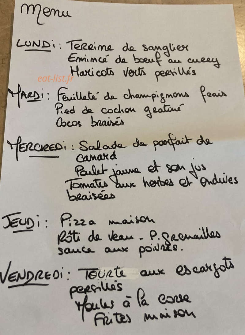 Les Tamaris — carte page 1