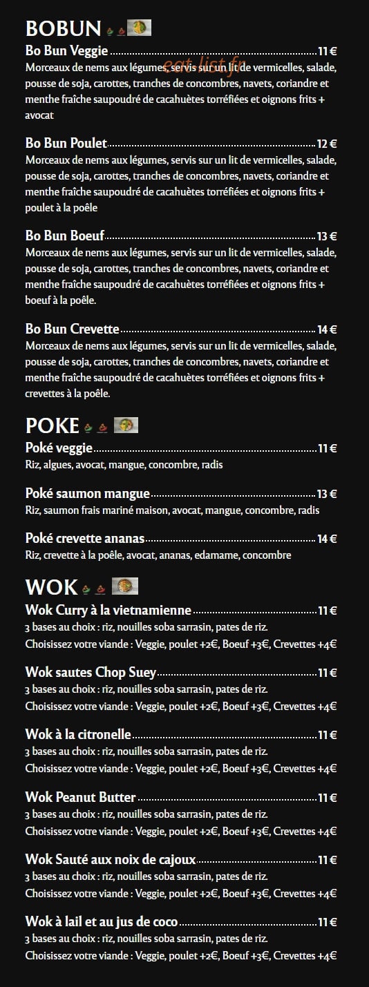 Let's Wok — carte page 2