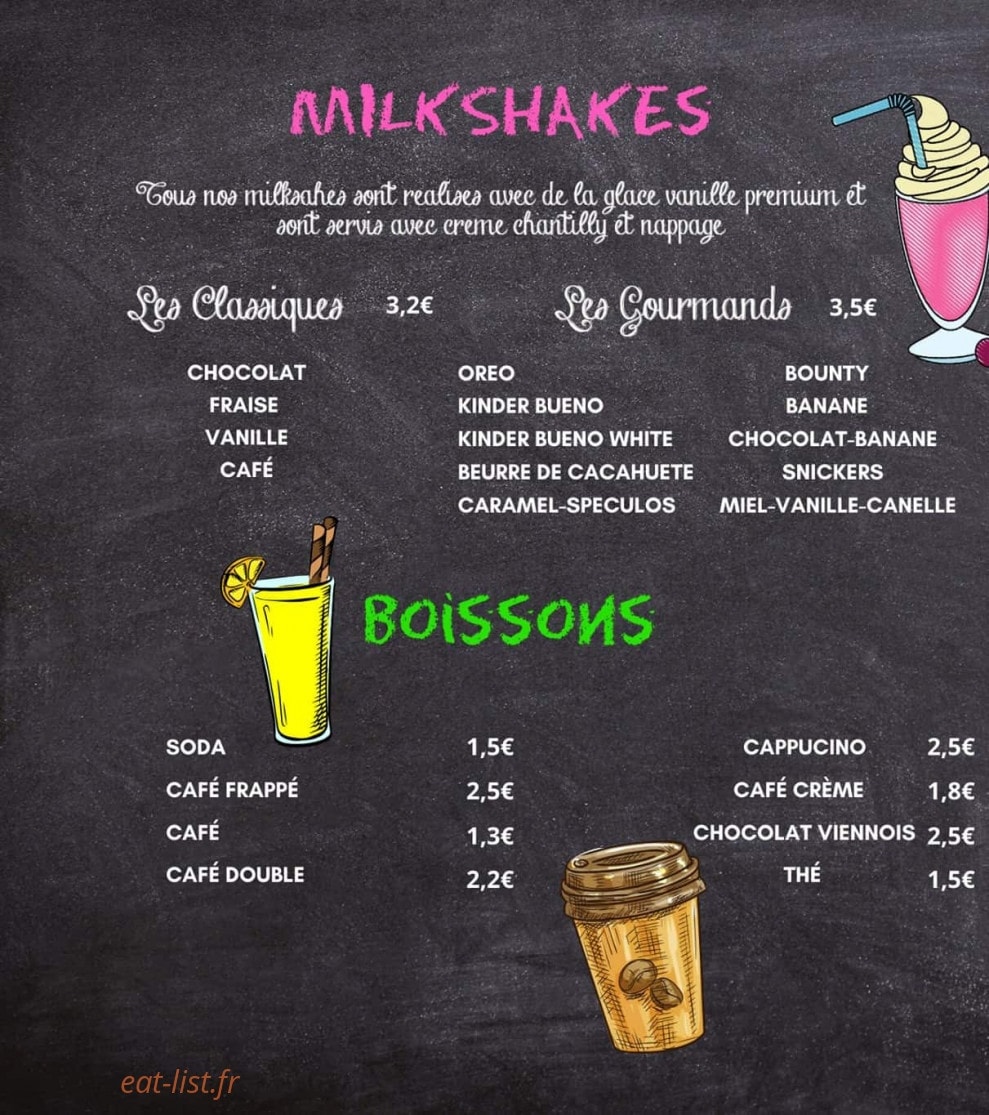 Magic Burger — carte page 3