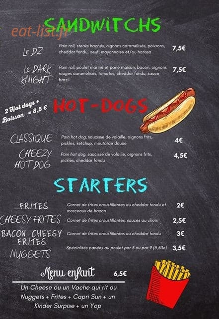 Magic Burger — carte page 2