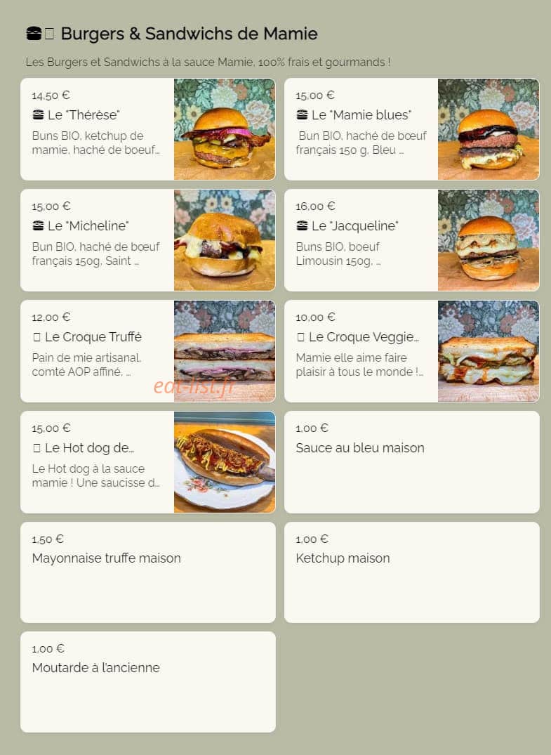 Mamie Cook — carte page 3