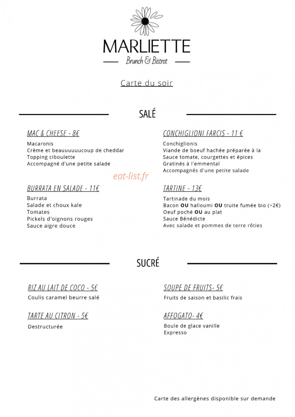 Marliette — carte page 3
