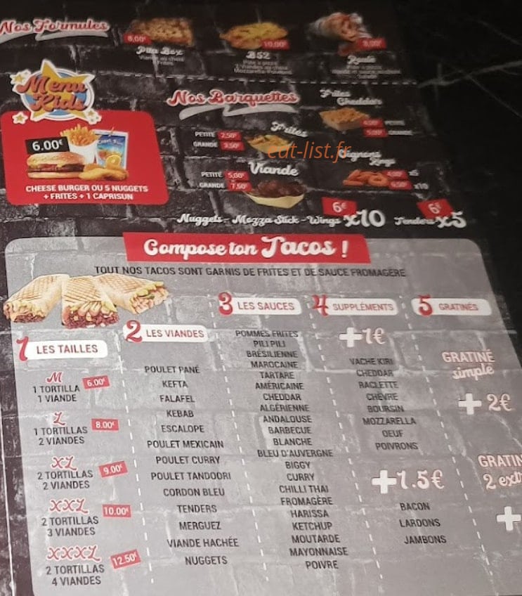 Maxi Tacos — carte page 3