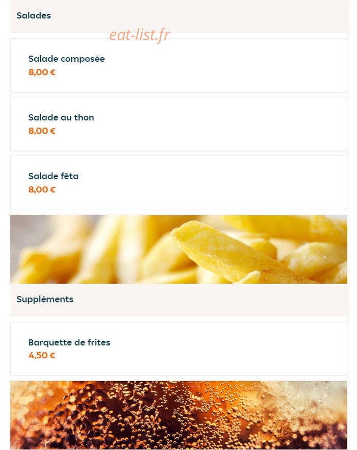 Mister snack — carte page 5