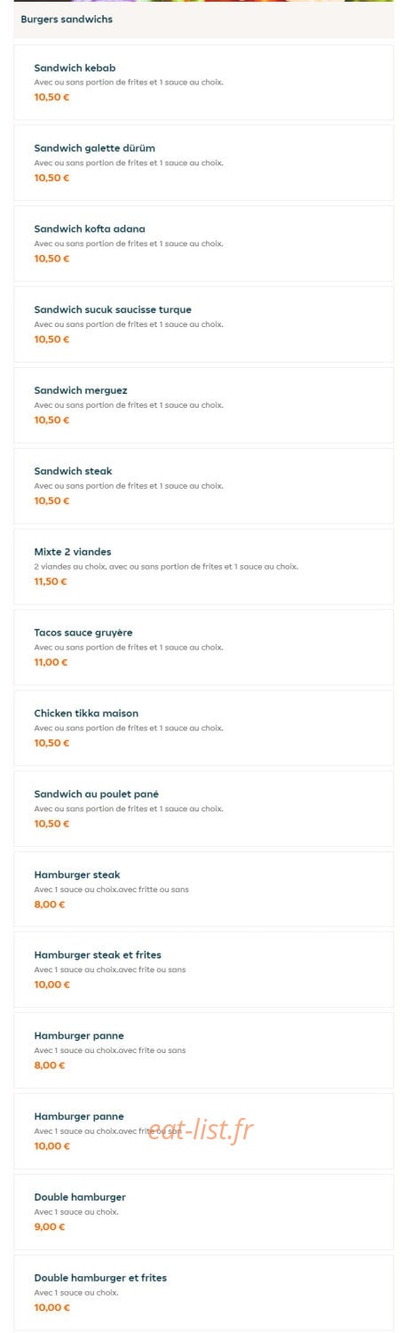 Mister snack — carte page 3