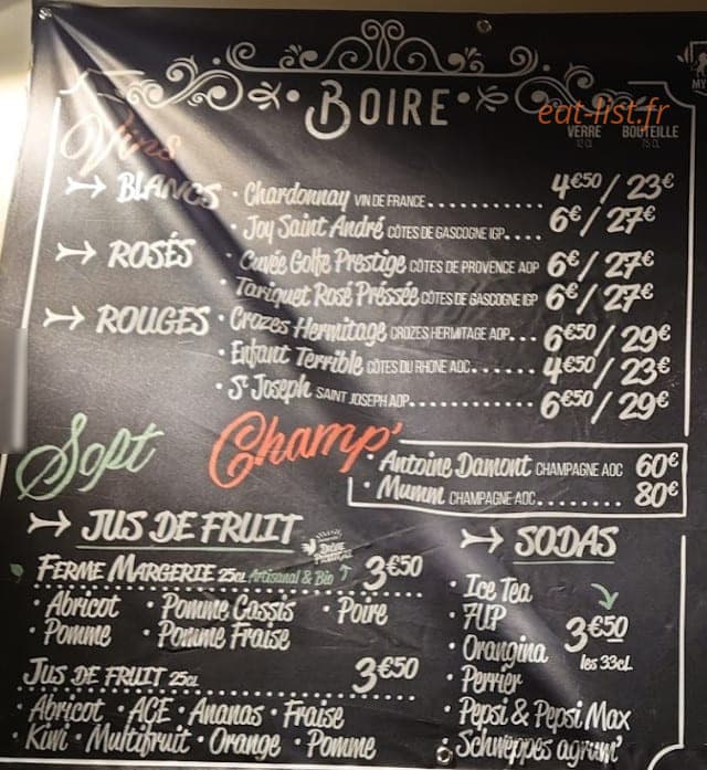 My Beers — carte page 1