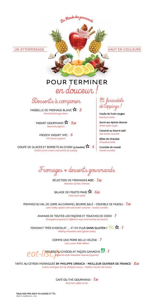 Novotel — carte page 6