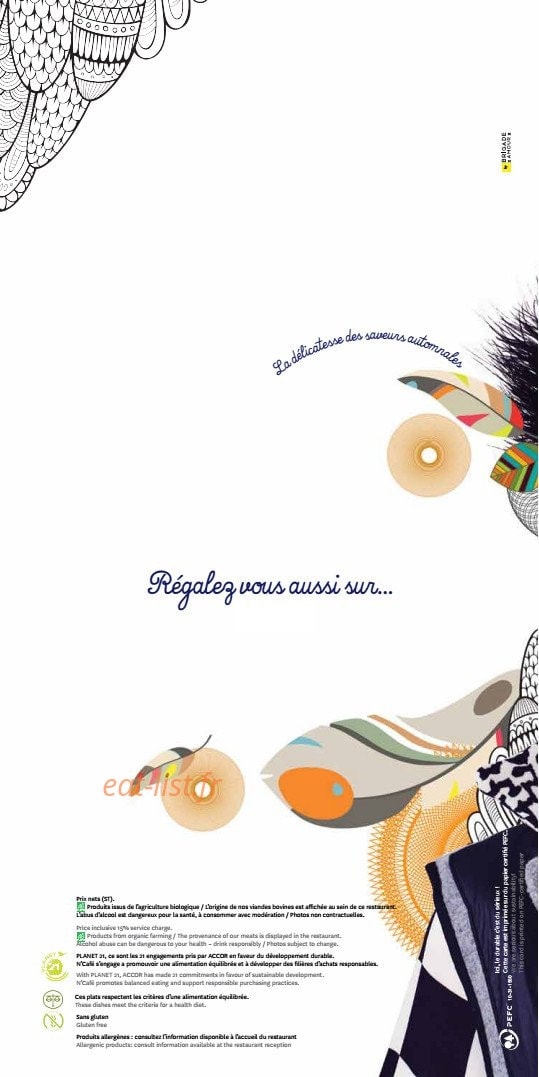 Novotel — carte page 8