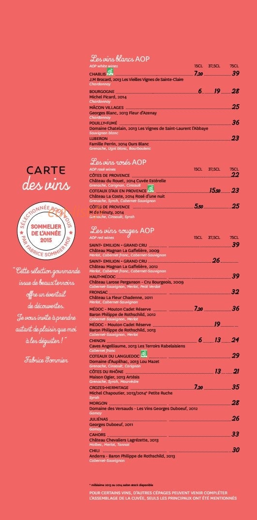 Novotel — carte page 7