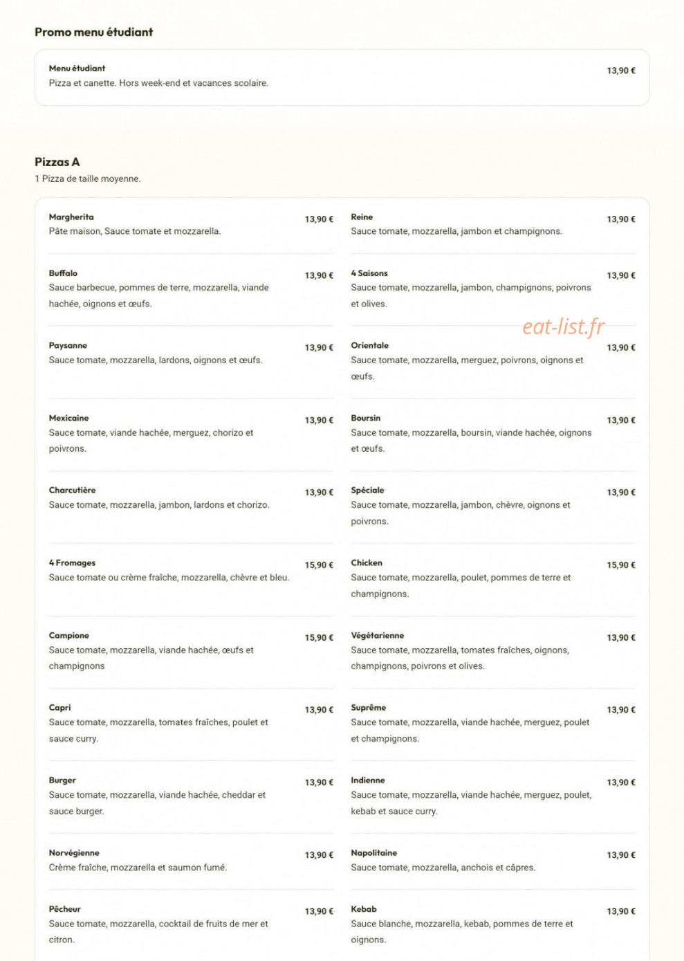 Number One — carte page 1