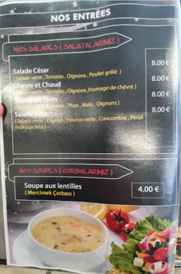 Otantik Restaurant — carte page 6