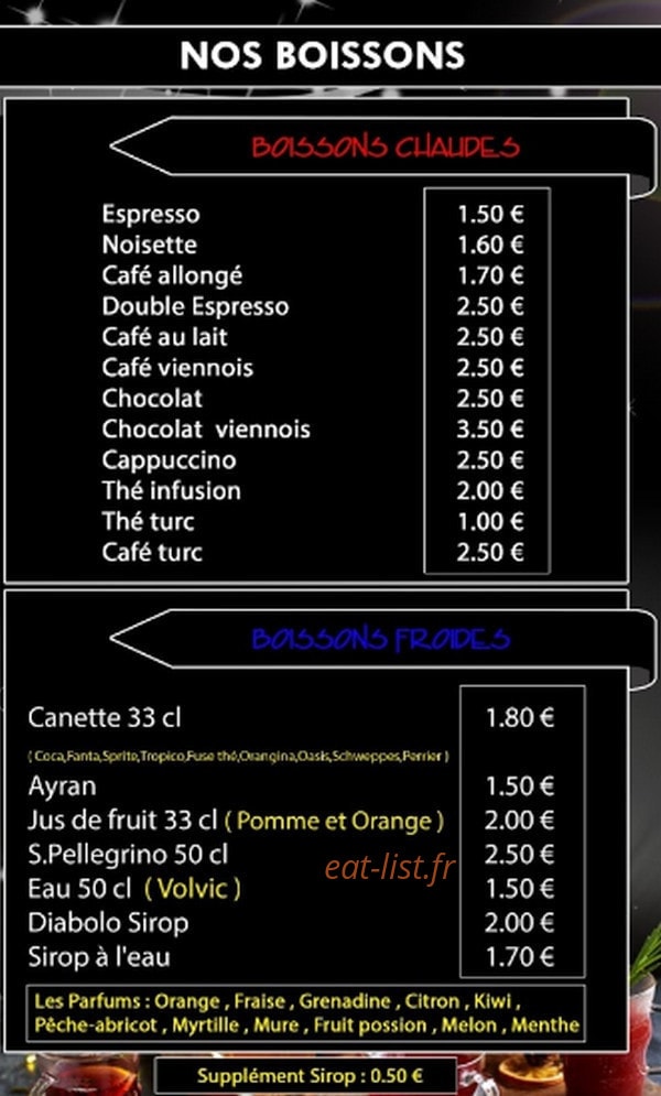 Otantik Restaurant — carte page 5
