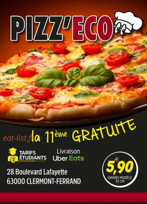 Pizz'Eco — carte page 1