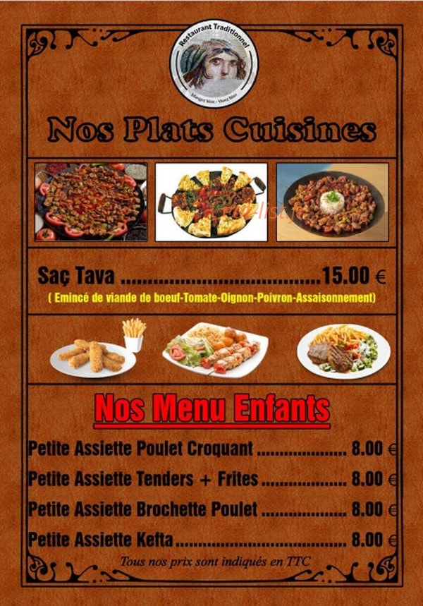 Restaurant Antep — carte page 3