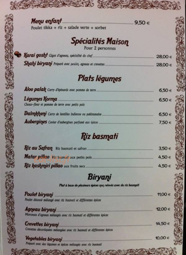 Restaurant Kazmia — carte page 4