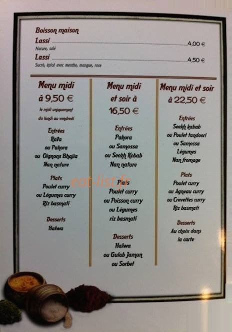 Restaurant Kazmia — carte page 3