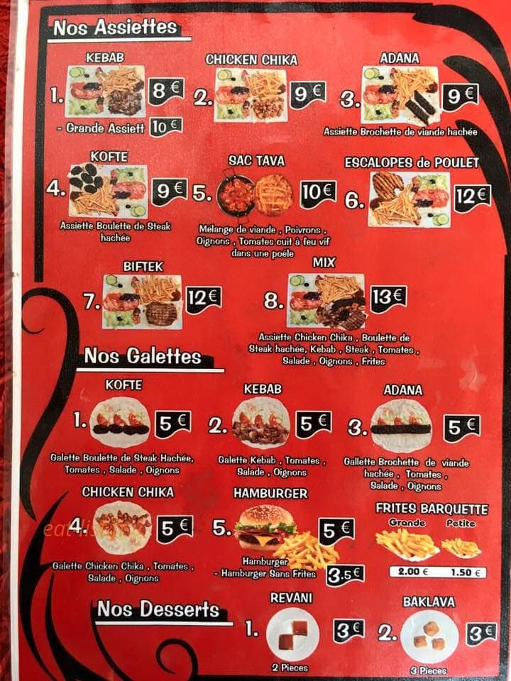 Restaurant Mevlana — carte page 2
