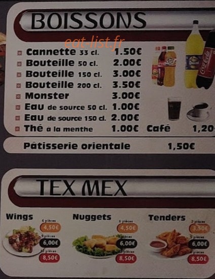 Salé Sucré — carte page 8